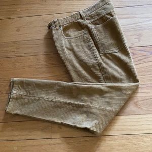 Gold Wide wale corduroys